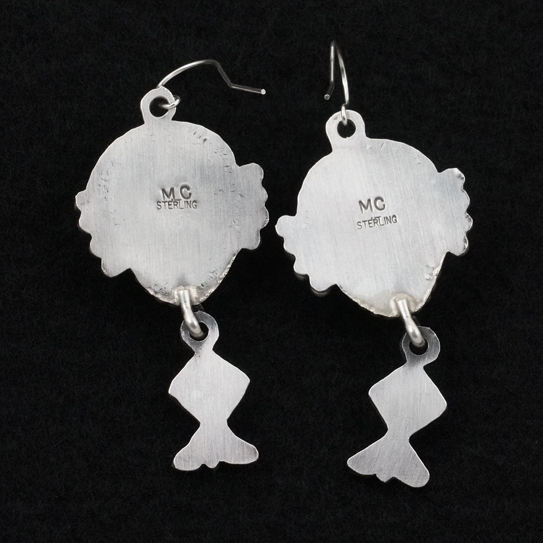 Michael Calladitto Turquoise & Sterling Silver Earrings