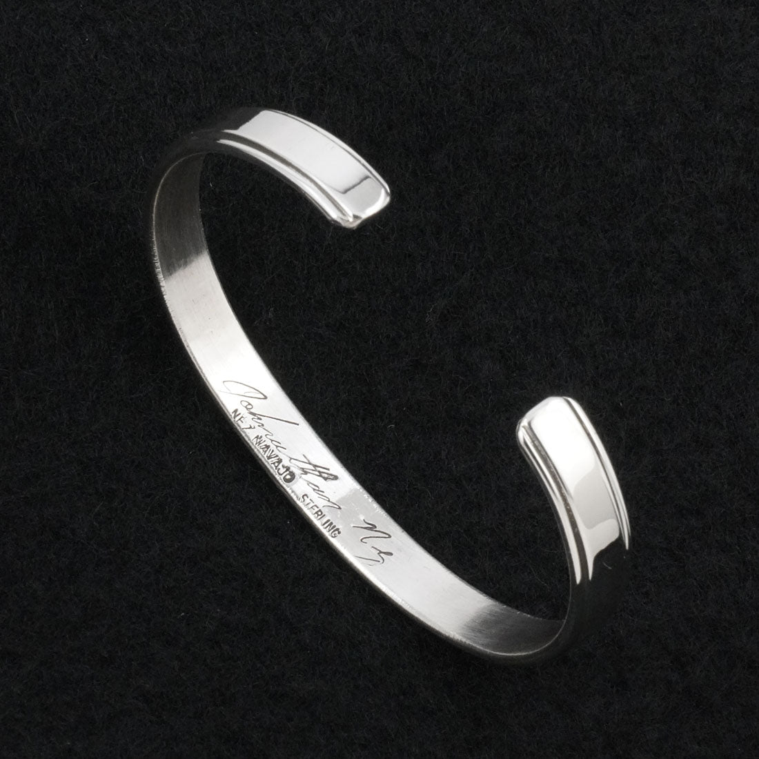 Jonathan Nez Sterling Silver Bracelet