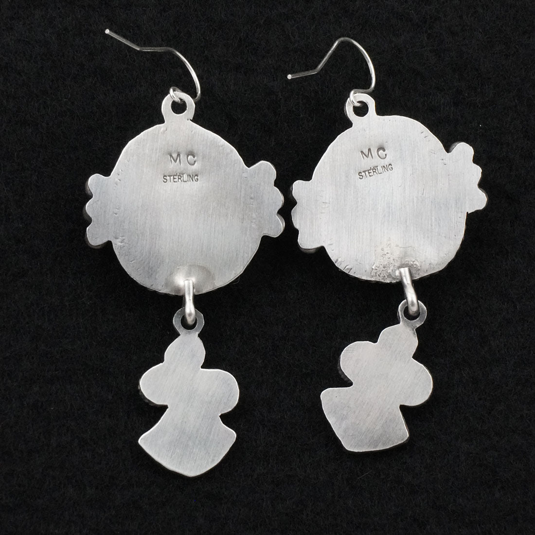 Michael Calladitto Turquoise & Sterling Silver Earrings