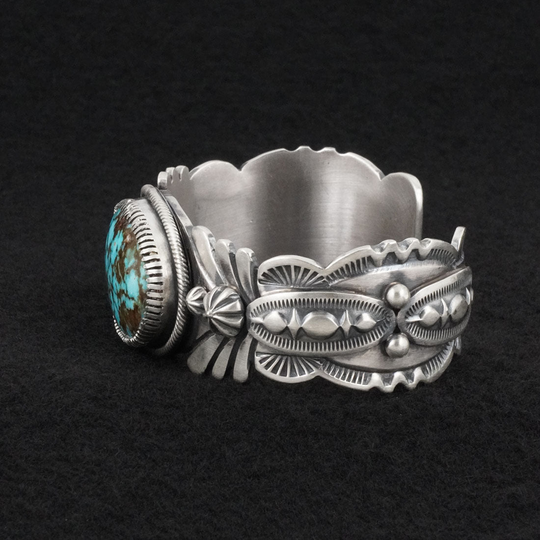 Mark Yazzie Turquoise & Sterling Silver Bracelet
