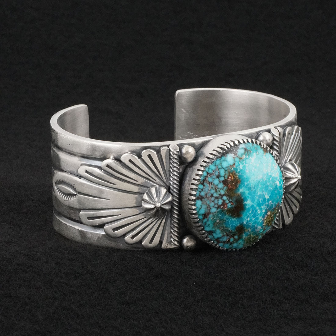 Mark Yazzie Turquoise & Sterling Silver Bracelet