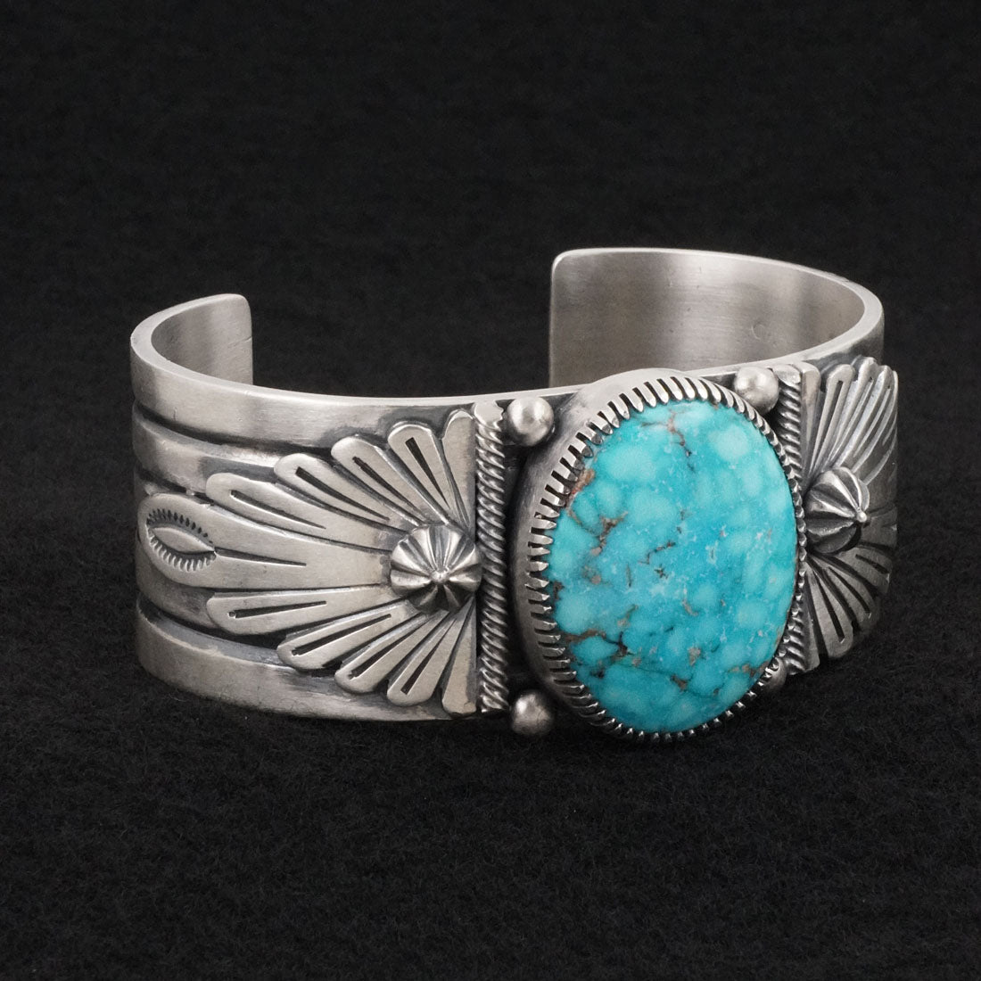Mark Yazzie Turquoise & Sterling Silver Bracelet