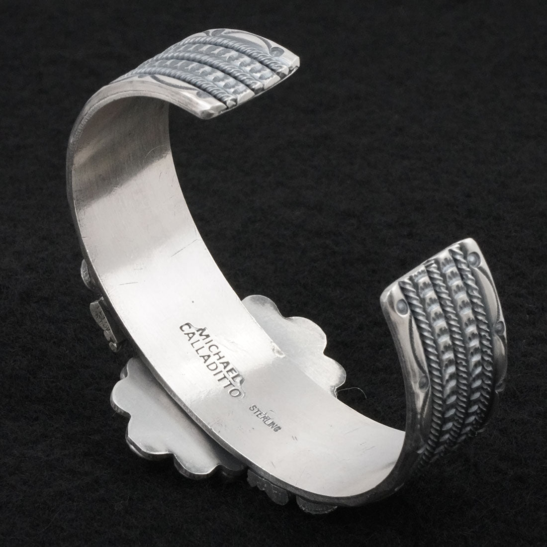 Michael Calladitto Turquoise & Sterling Silver Bracelet