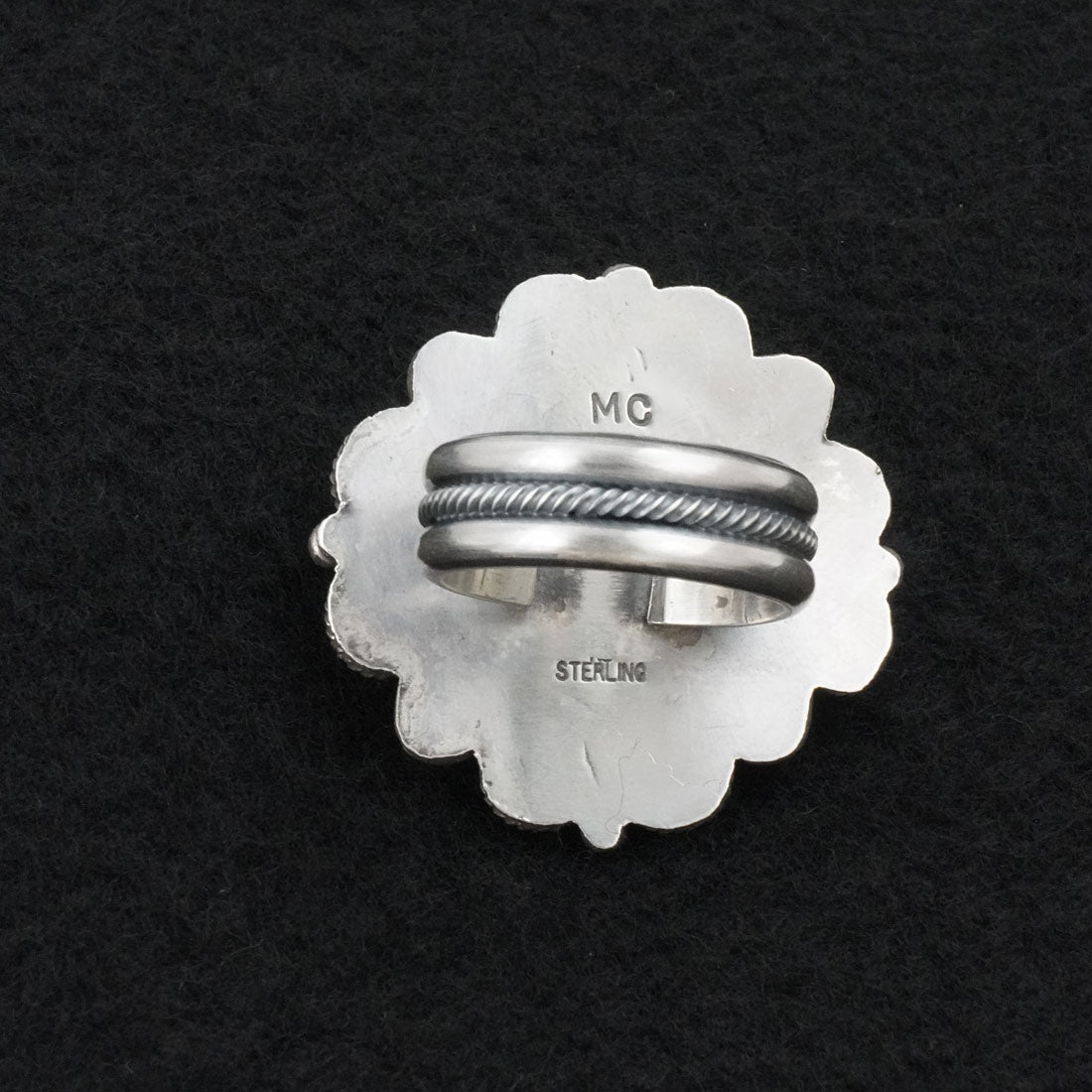 Michael Calladitto Turquoise & Sterling Silver Ring Size 9