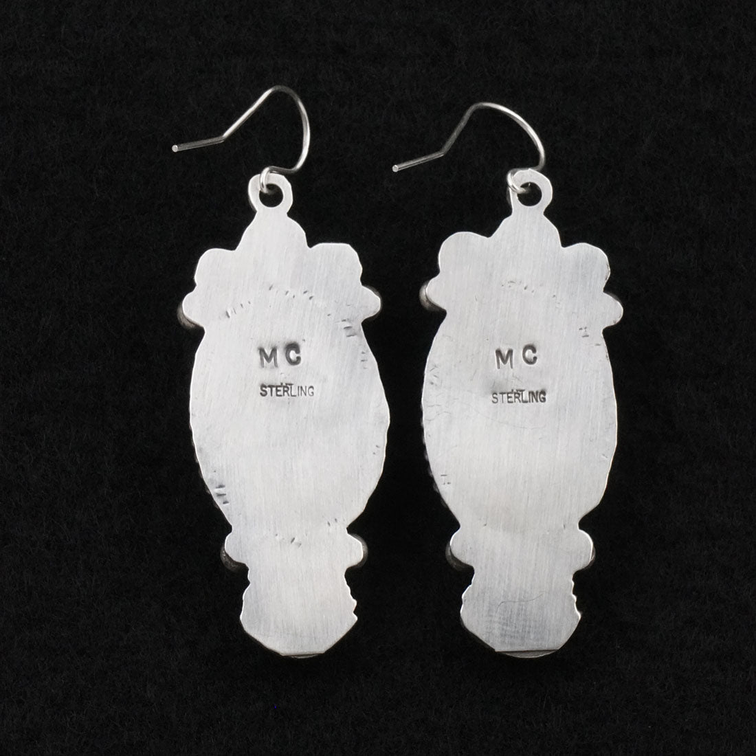 Michael Calladitto Turquoise & Sterling Silver Earrings
