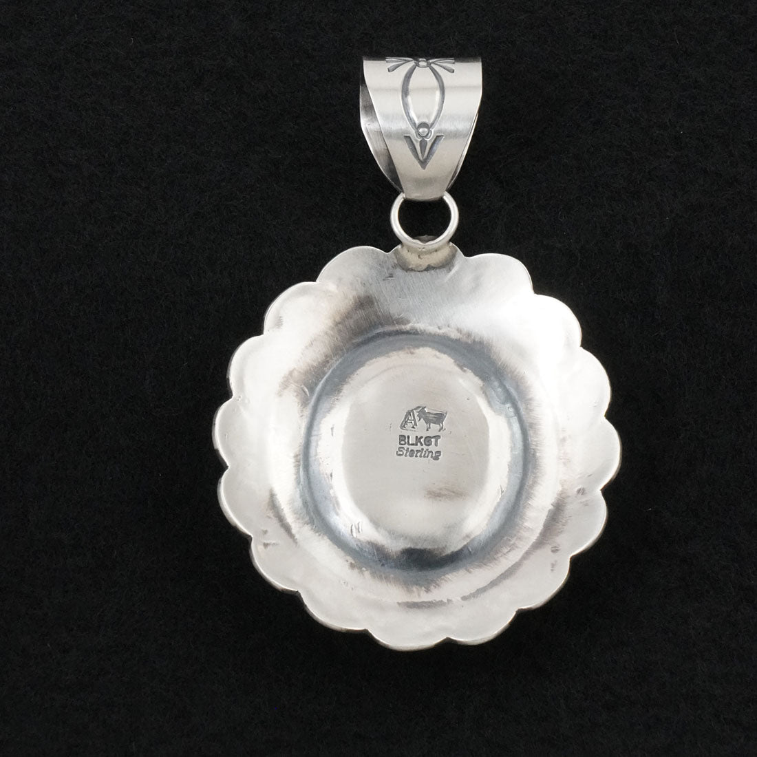 Arnold Blackgoat Turquoise & Sterling Silver Pendant