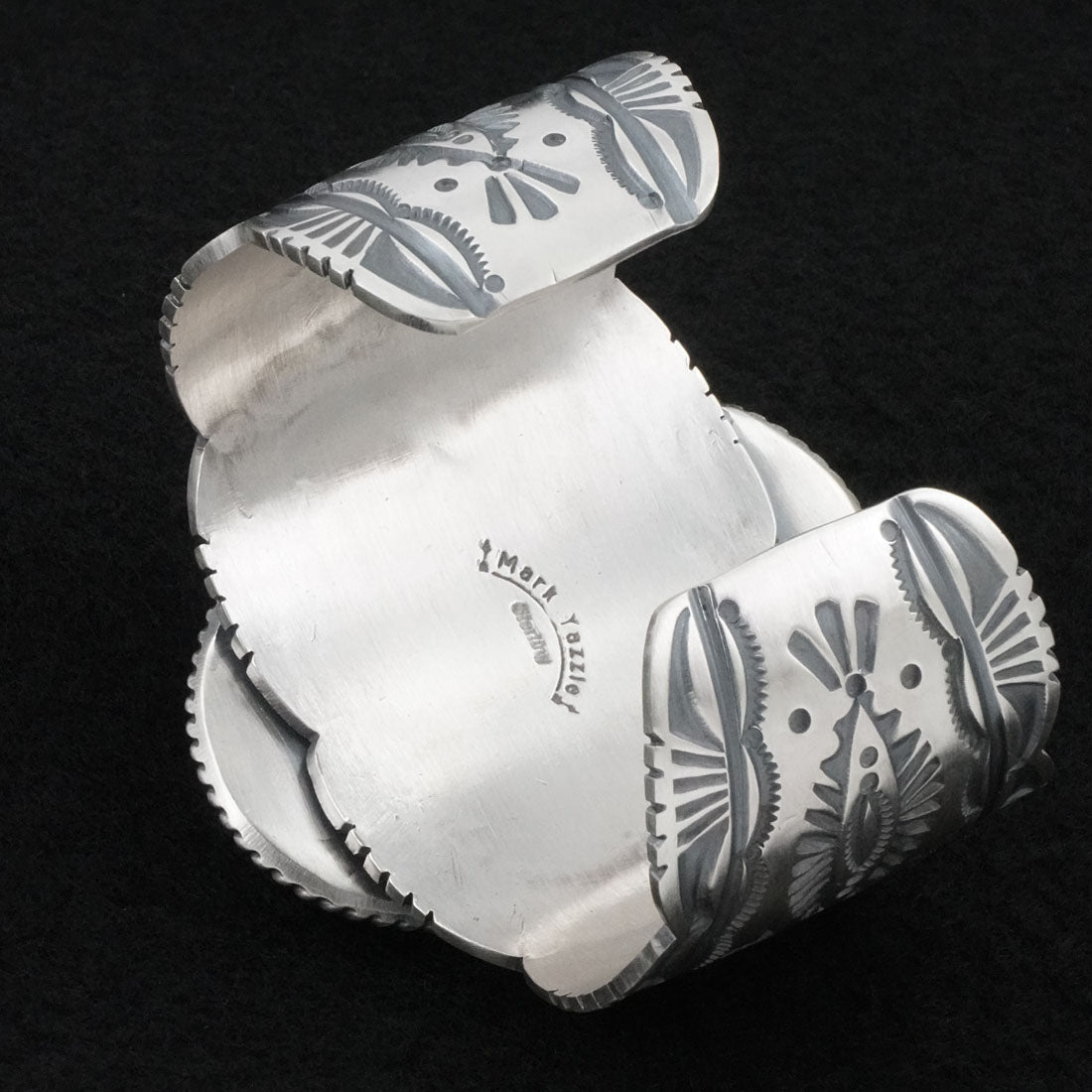Mark Yazzie White Buffalo & Sterling Silver Bracelet