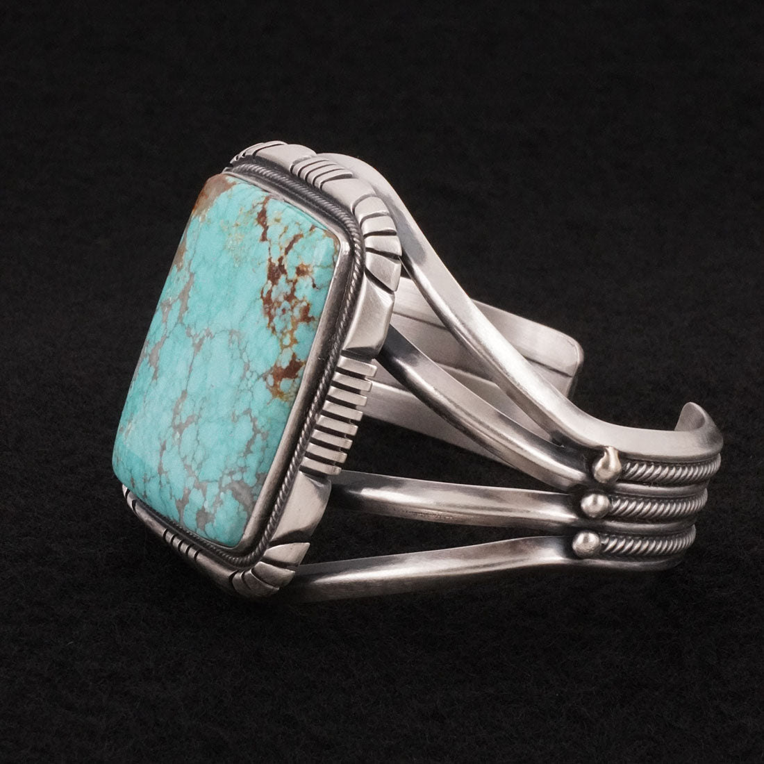 Mark Yazzie Turquoise & Sterling Silver Bracelet
