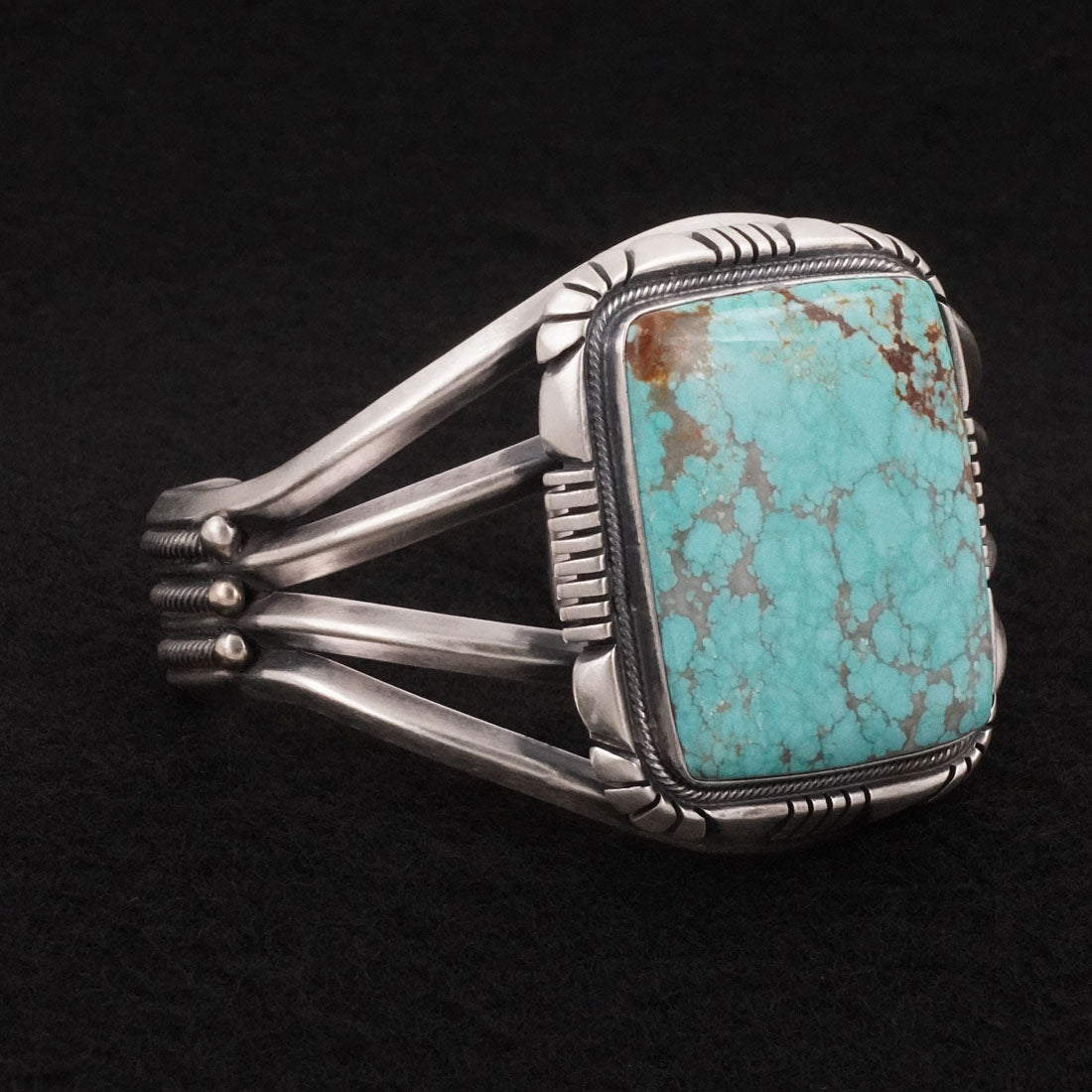 Mark Yazzie Turquoise & Sterling Silver Bracelet