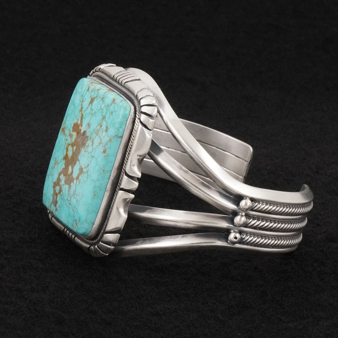 Mark Yazzie Turquoise & Sterling Silver Bracelet