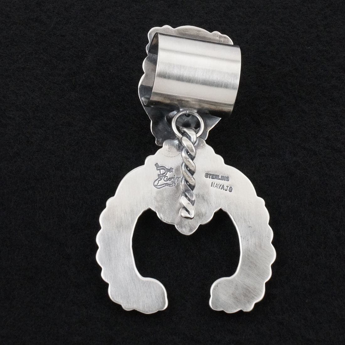 Delbert Gordon Turquoise & Sterling Silver Naja Pendant