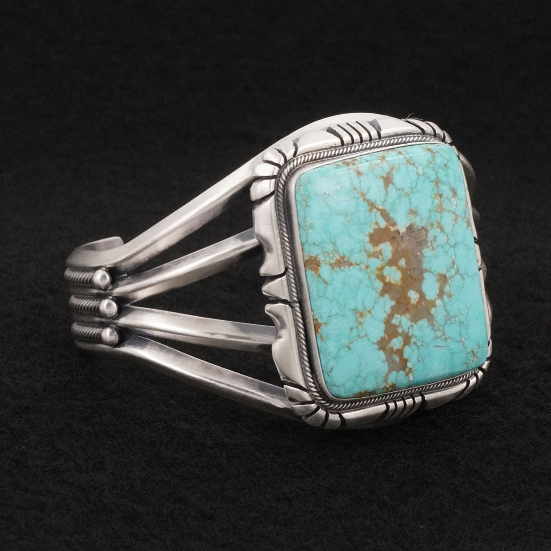 Mark Yazzie Turquoise & Sterling Silver Bracelet