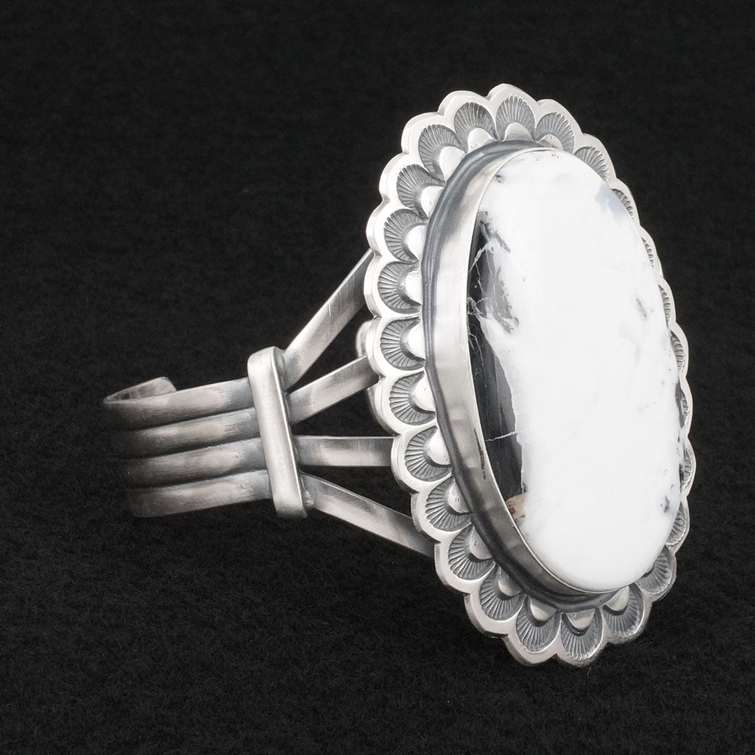 Randy Boyd White Buffalo & Sterling Silver Bracelet