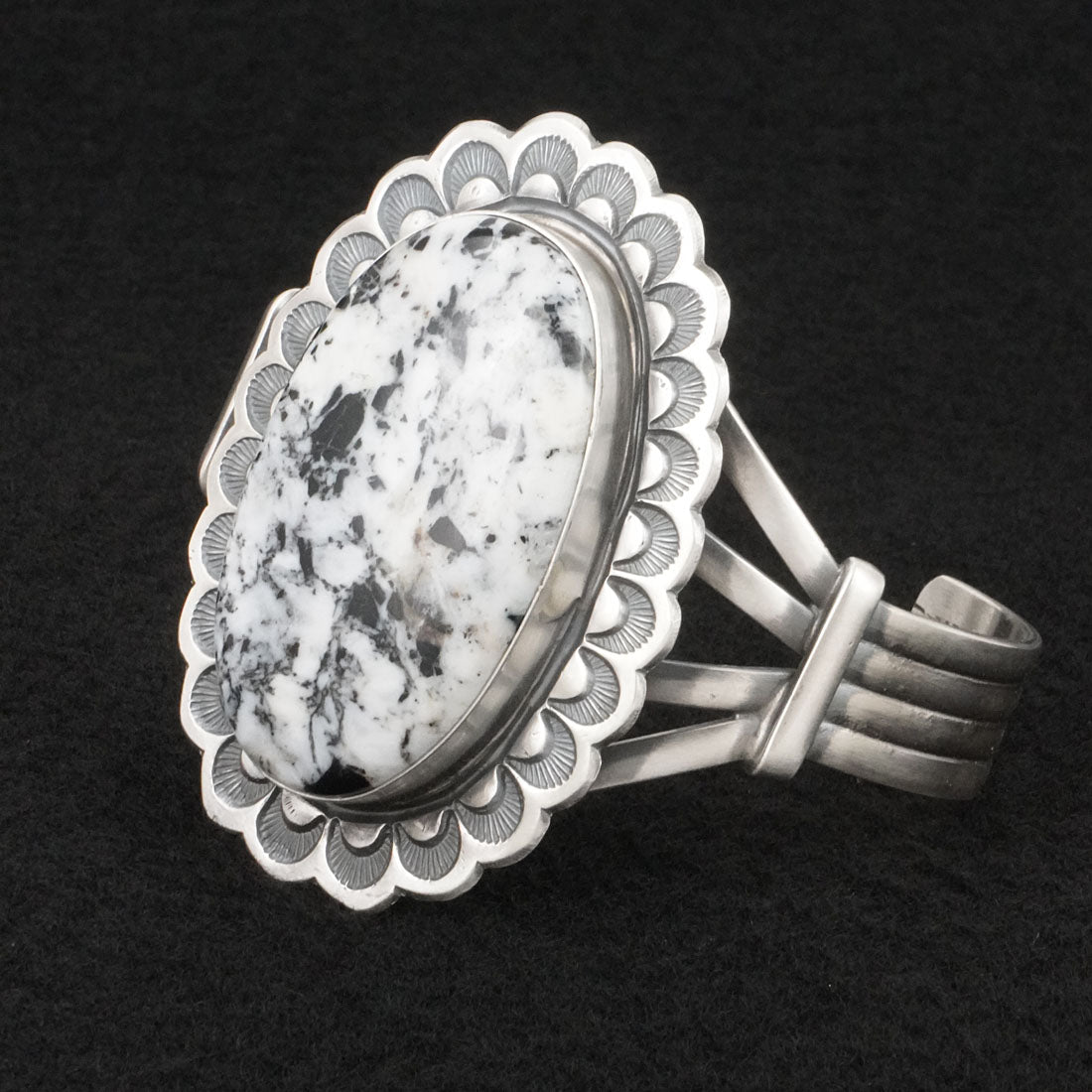 Randy Boyd White Buffalo & Sterling Silver Bracelet