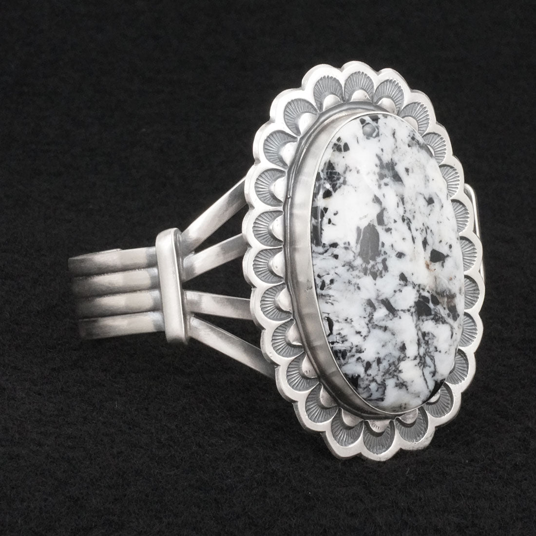 Randy Boyd White Buffalo & Sterling Silver Bracelet