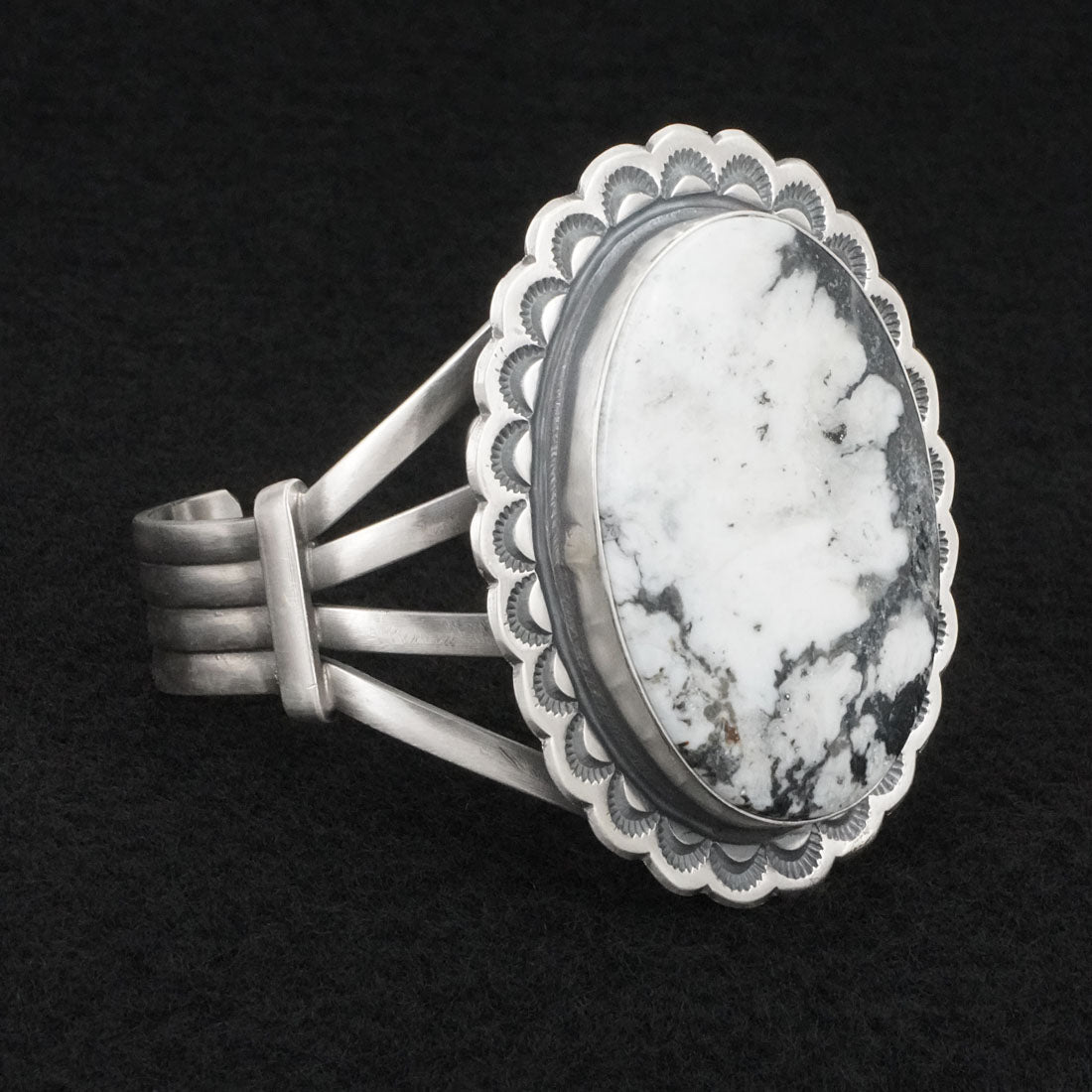 Randy Boyd White Buffalo & Sterling Silver Bracelet
