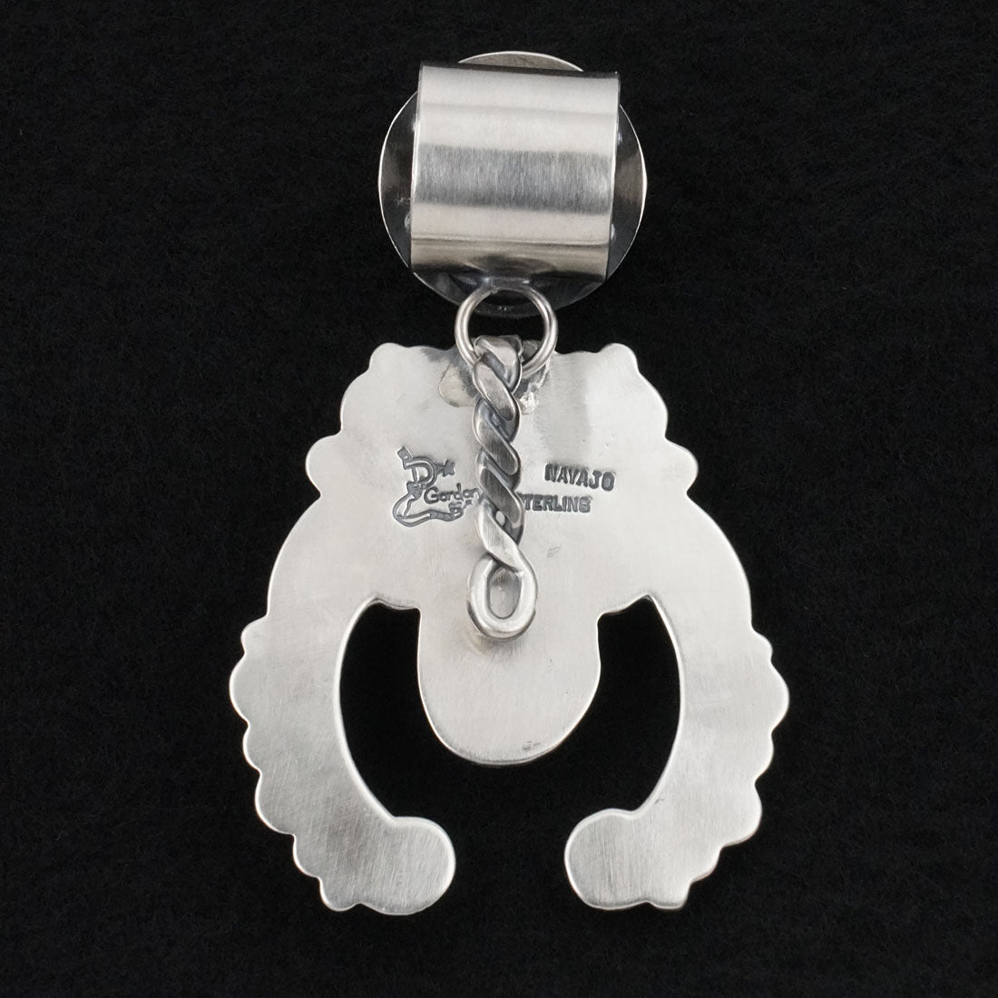 Delbert Gordon Turquoise & Sterling Silver Naja Pendant