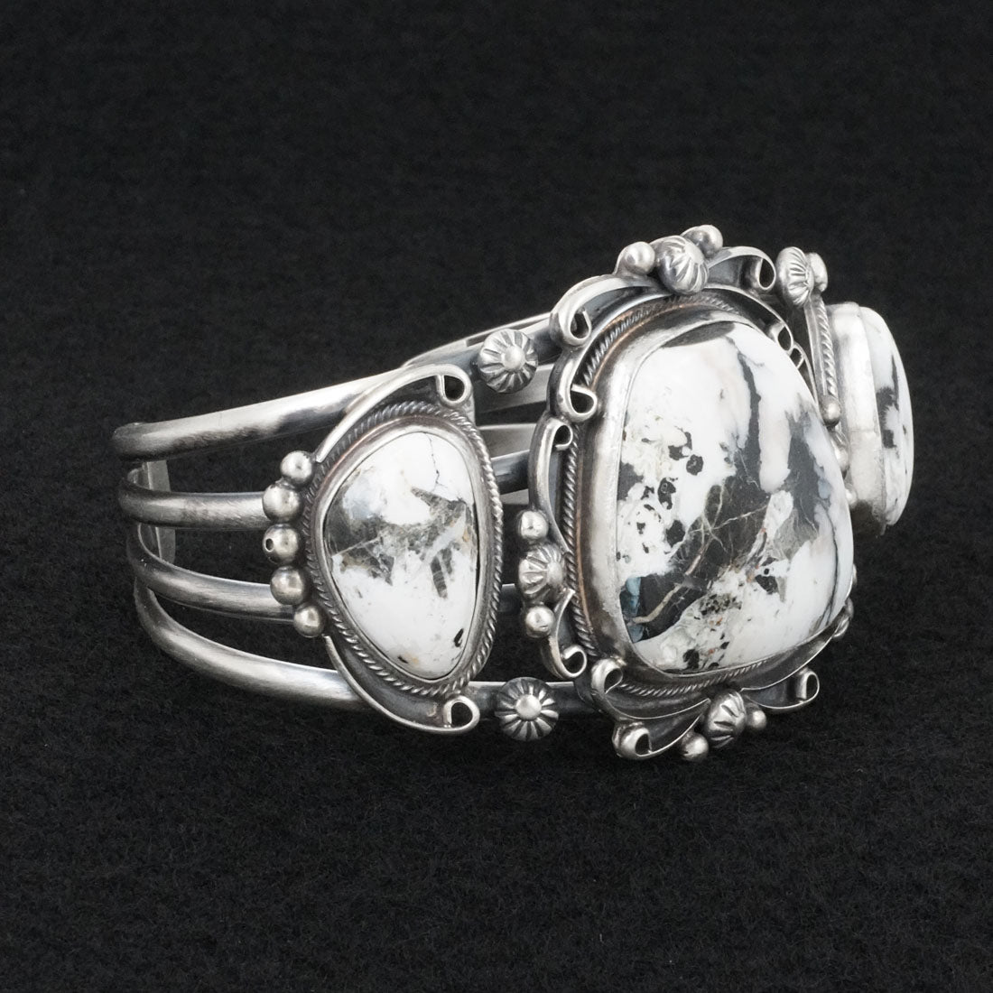 Kathleen Livingston White Buffalo & Sterling Silver Bracelet