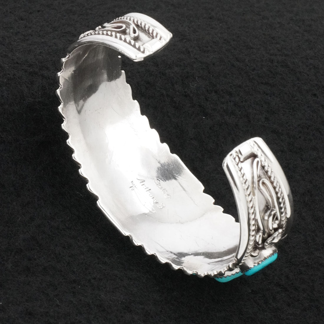 Anthony Brown Turquoise & Sterling Silver Bracelet