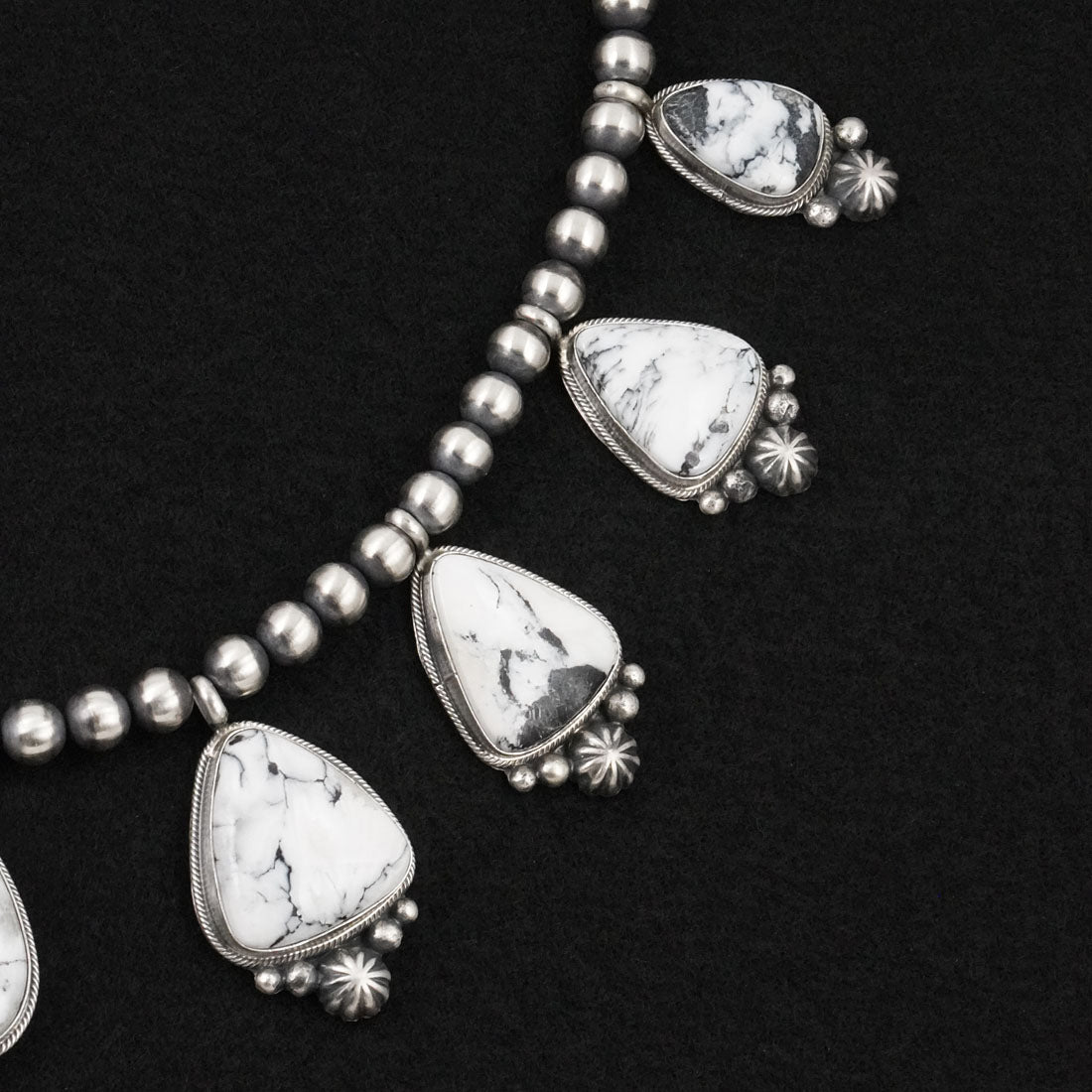 Darrin Livingston White Buffalo & Sterling Silver Necklace Set