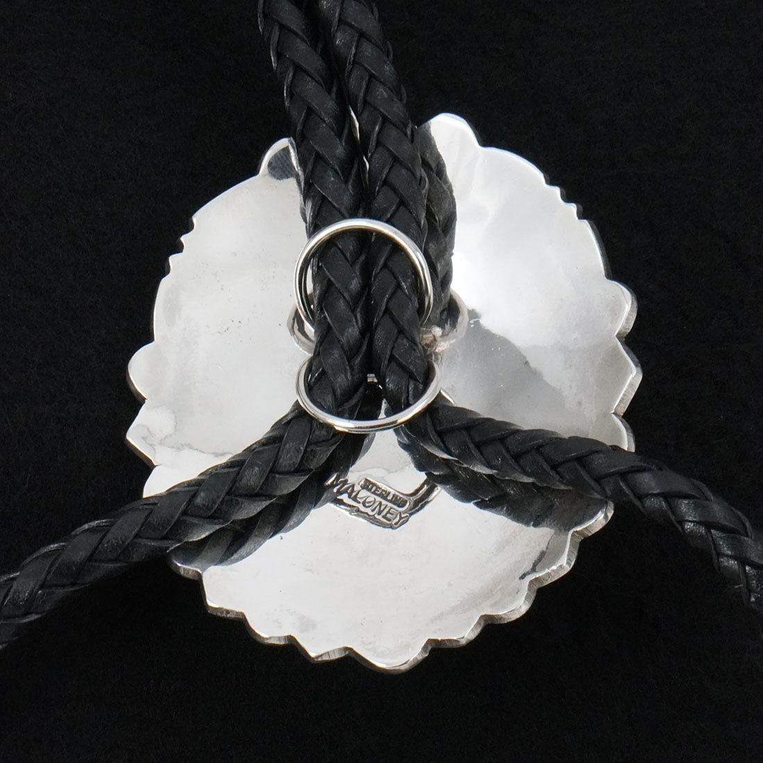 Leonard Maloney Turquoise & Sterling Silver Bolo Tie