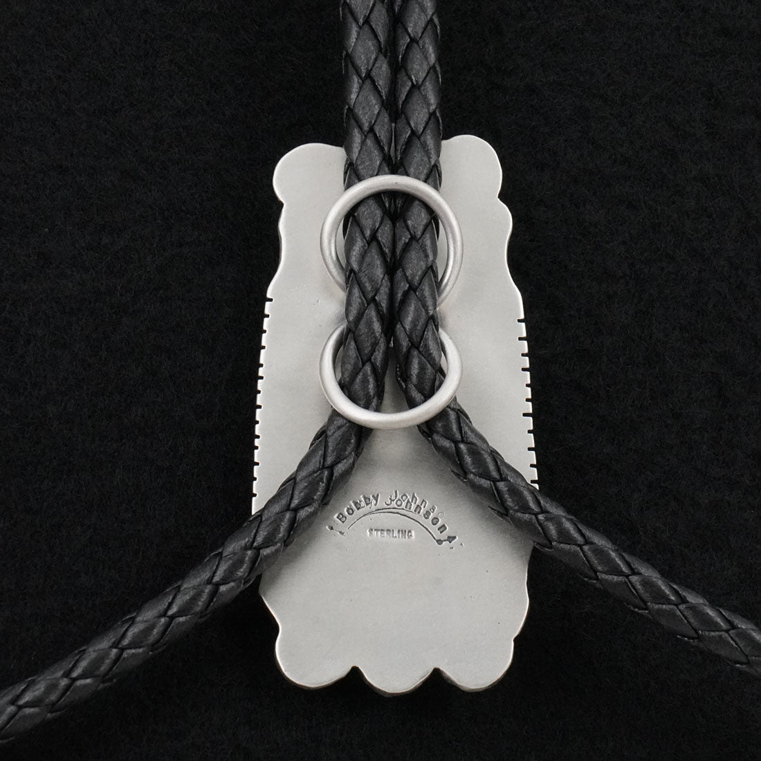 Bobby Johnson Turquoise & Sterling Silver Bolo Tie