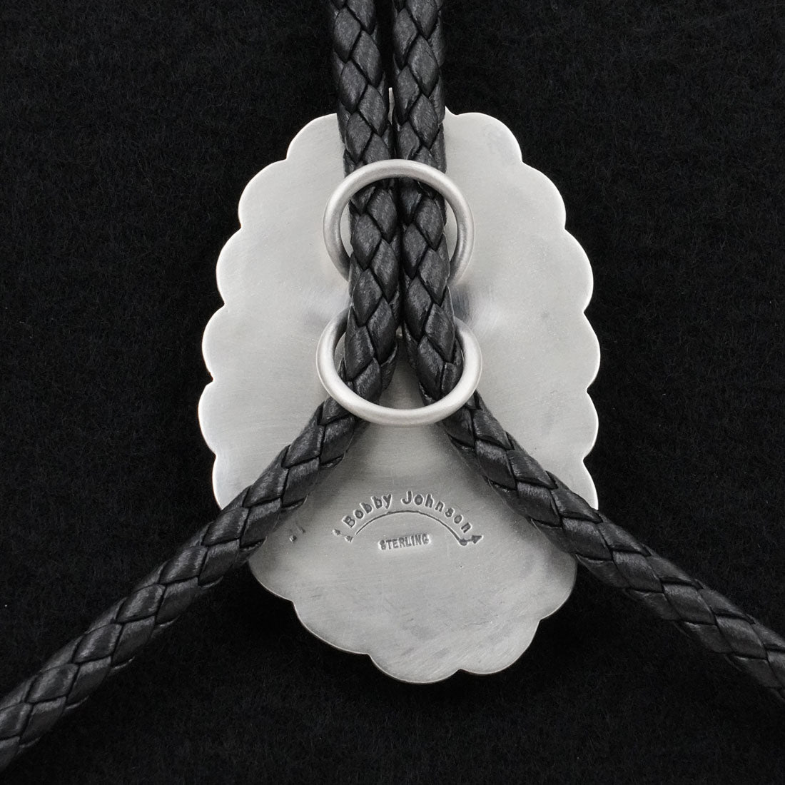 Bobby Johnson Turquoise & Sterling Silver Bolo Tie