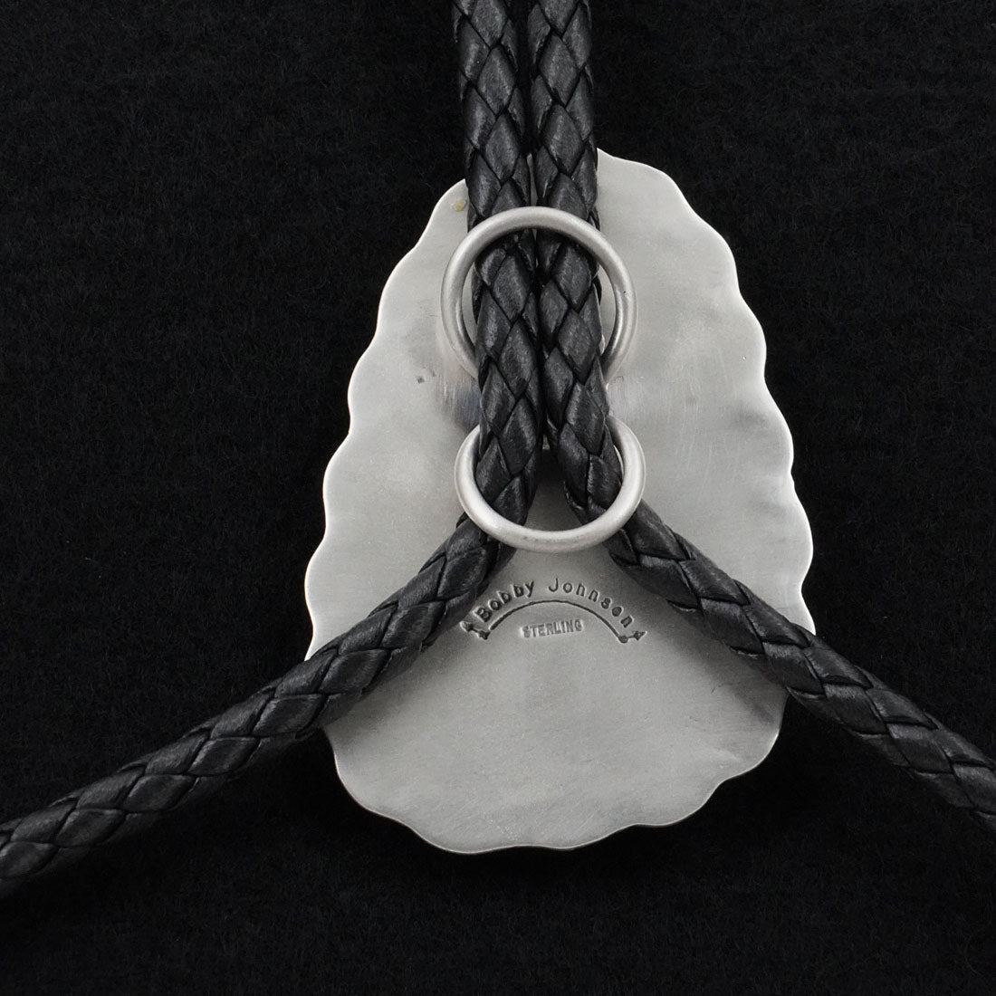 Bobby Johnson Turquoise & Sterling Silver Bolo Tie