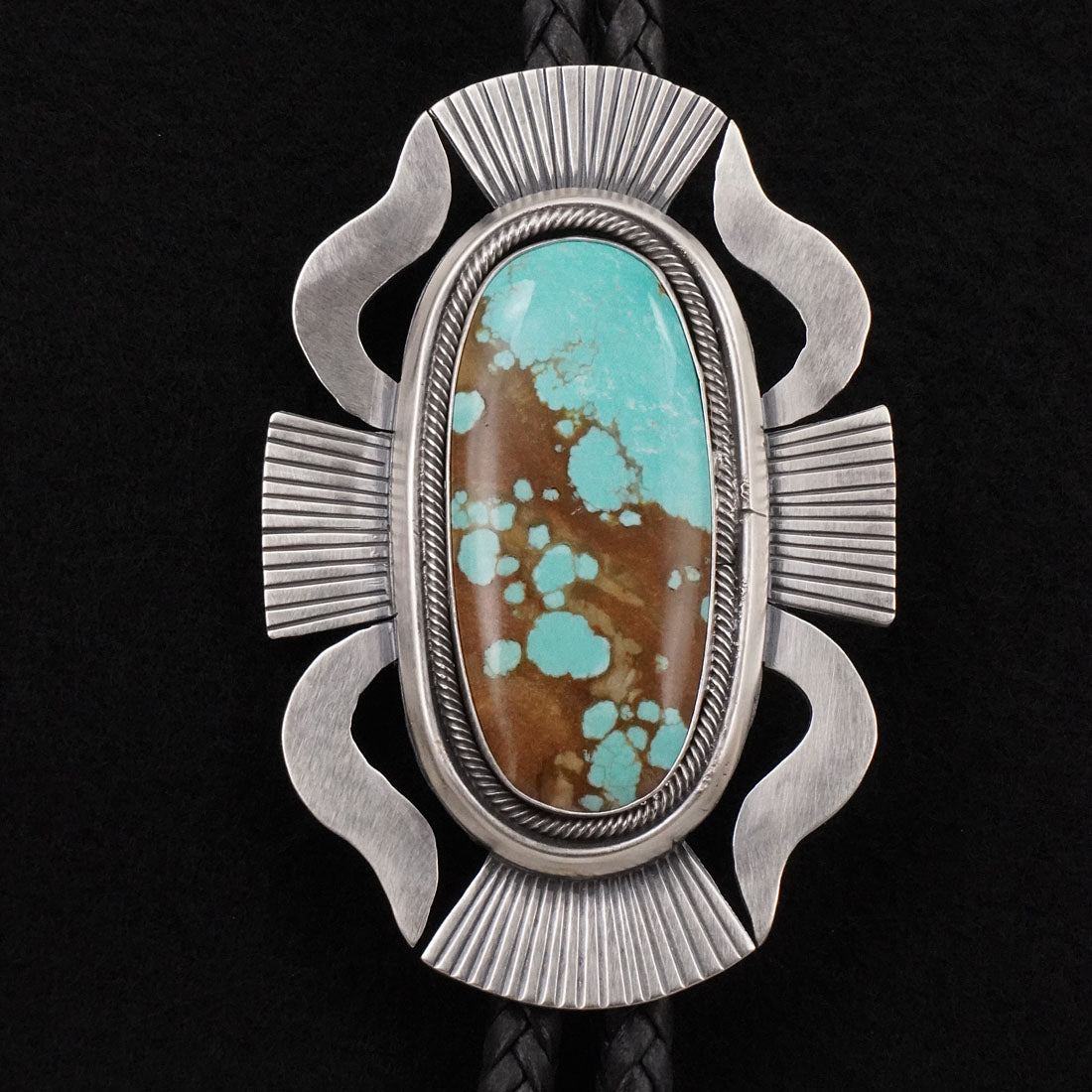 Paul Livingston Turquoise & Sterling Silver Bolo Tie