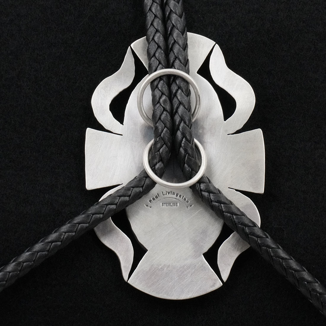 Paul Livingston Turquoise & Sterling Silver Bolo Tie