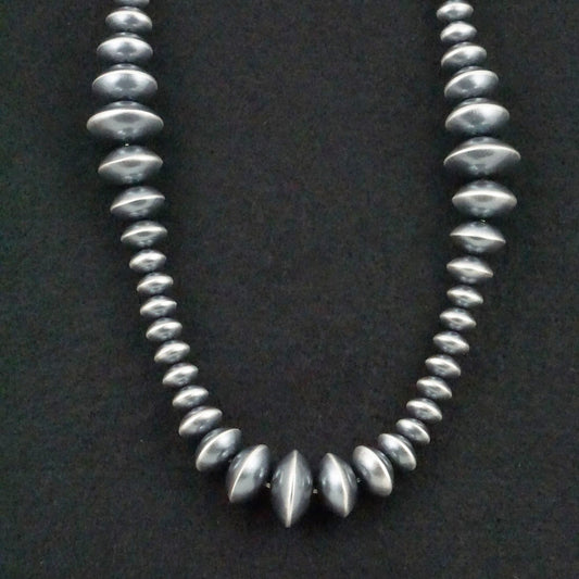 Tonisha Haley Sterling Silver Navajo Pearl Necklace 24"