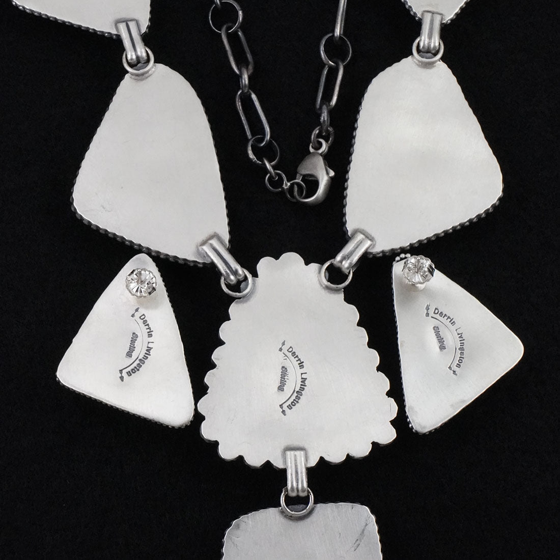 Darrin Livingston Turquoise & Sterling Silver Necklace Set