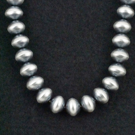 Tonisha Haley Sterling Silver Navajo Pearl Necklace 18"