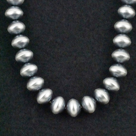 Tonisha Haley Sterling Silver Navajo Pearl Necklace 20"