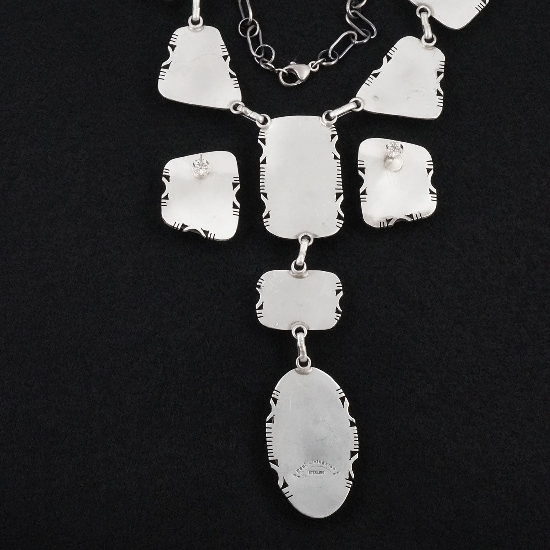 Paul Livingston Turquoise & Sterling Silver Necklace Set