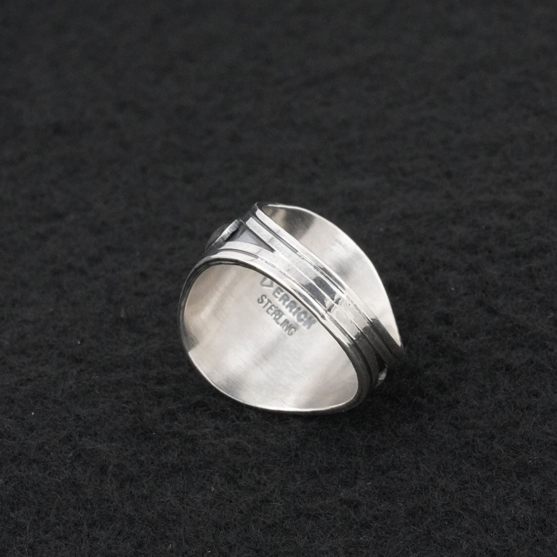 Derrick Gordon Turquoise & Sterling Silver Ring Sz. 9