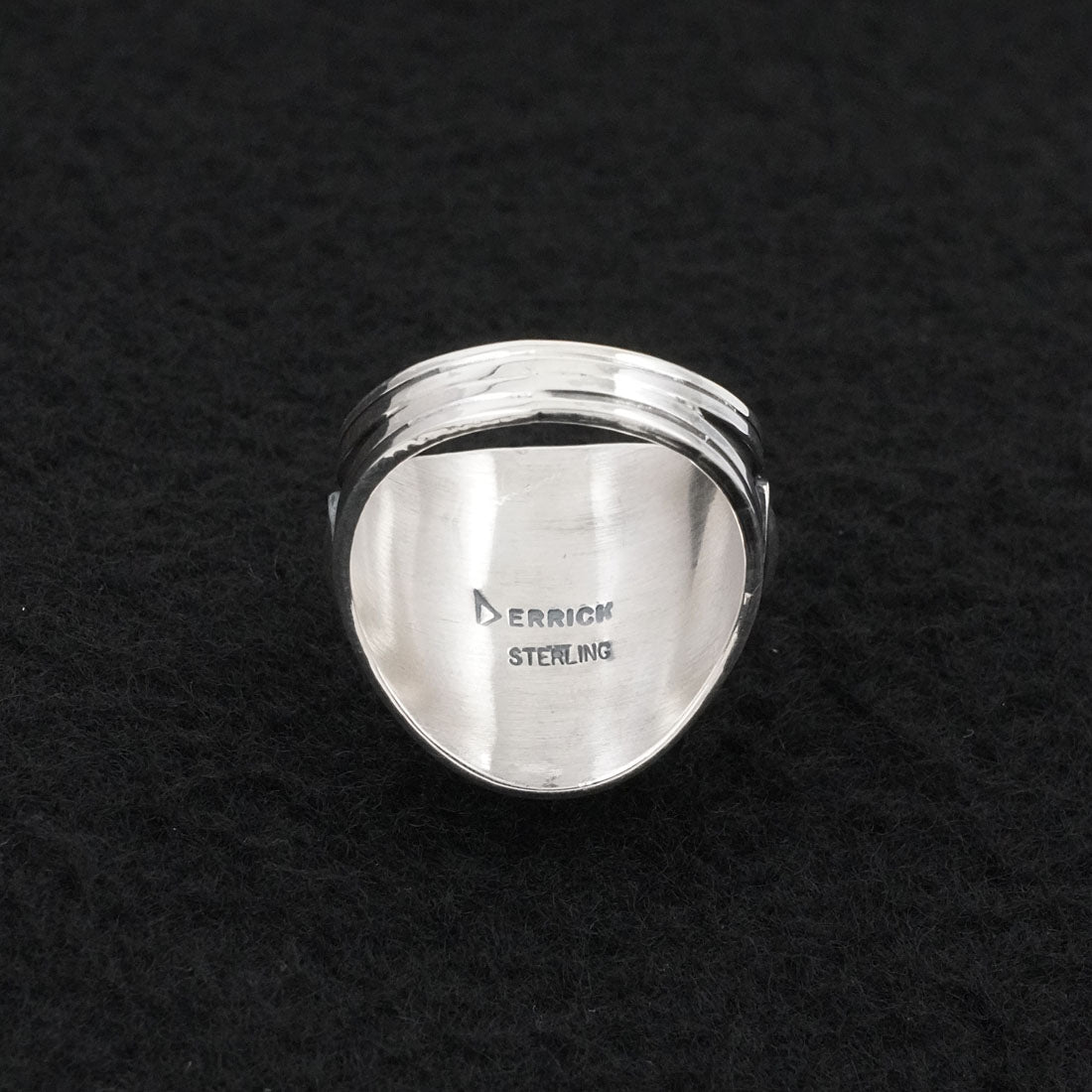 Derrick Gordon Turquoise & Sterling Silver Ring Sz. 9