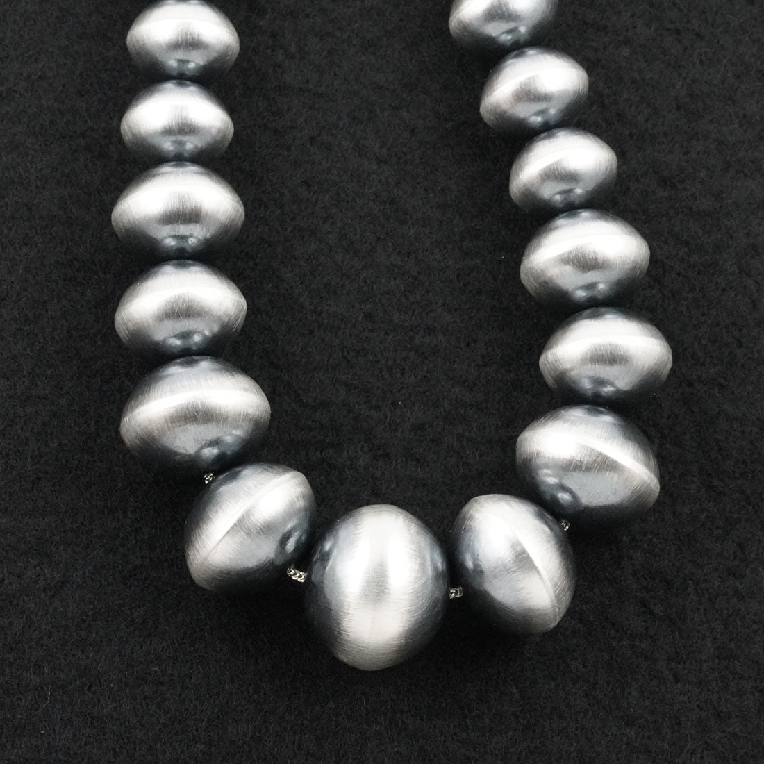 Tonisha Haley Sterling Silver Navajo Pearl Necklace 18"