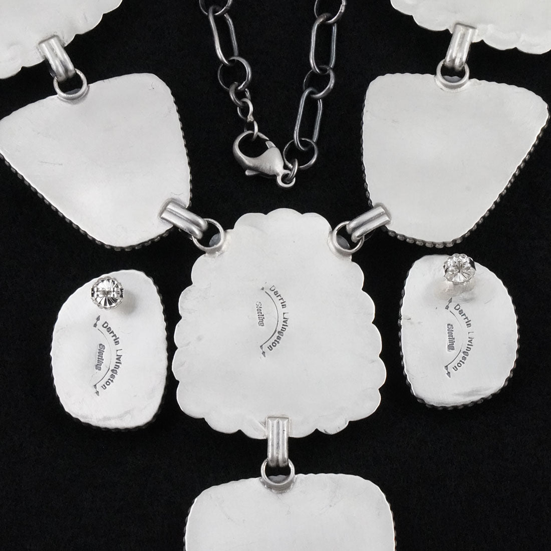 Darrin Livingston Turquoise & Sterling Silver Necklace Set