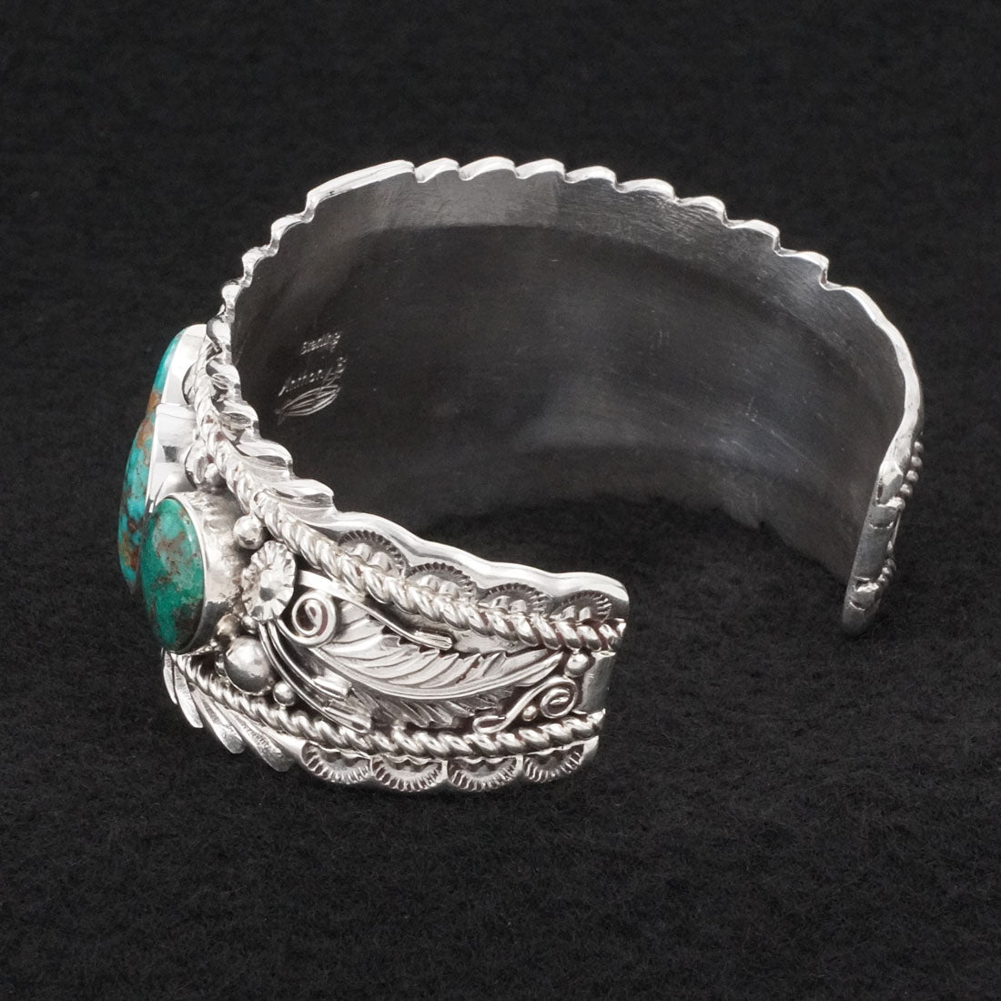 Anthony Brown Turquoise & Sterling Silver Bracelet