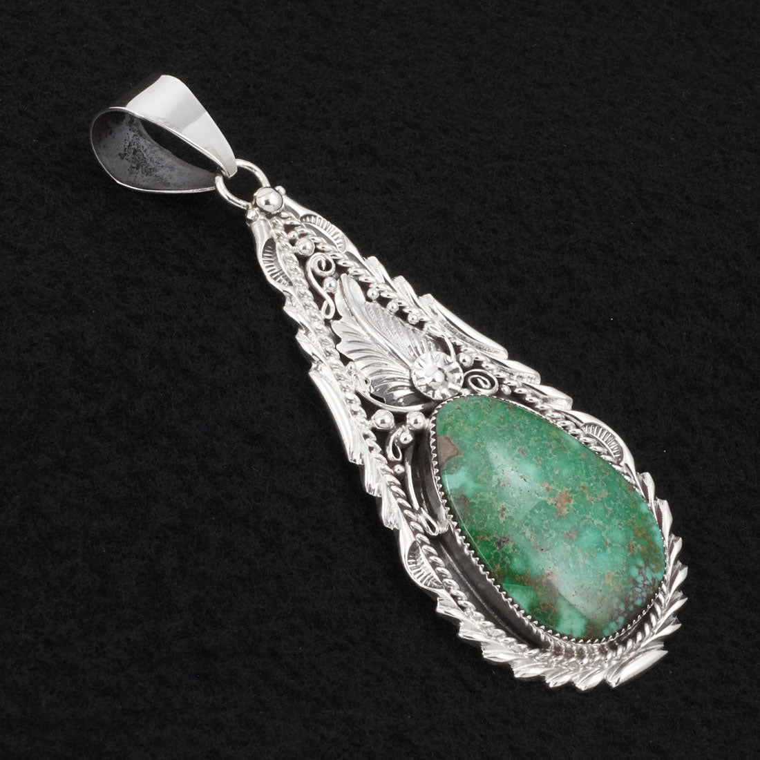 Anthony Brown Turquoise & Sterling Silver Pendant