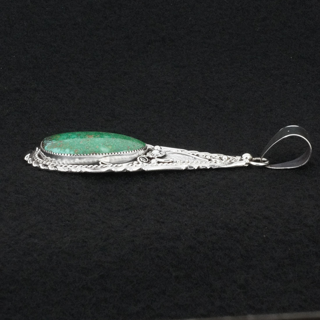 Anthony Brown Turquoise & Sterling Silver Pendant