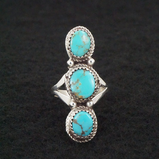 Ernest Hawthorne Turquoise & Sterling Silver Ring Size 6