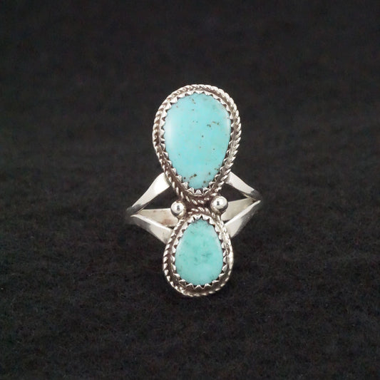 Ernest Hawthorne Turquoise & Sterling Silver Ring Size 7.25