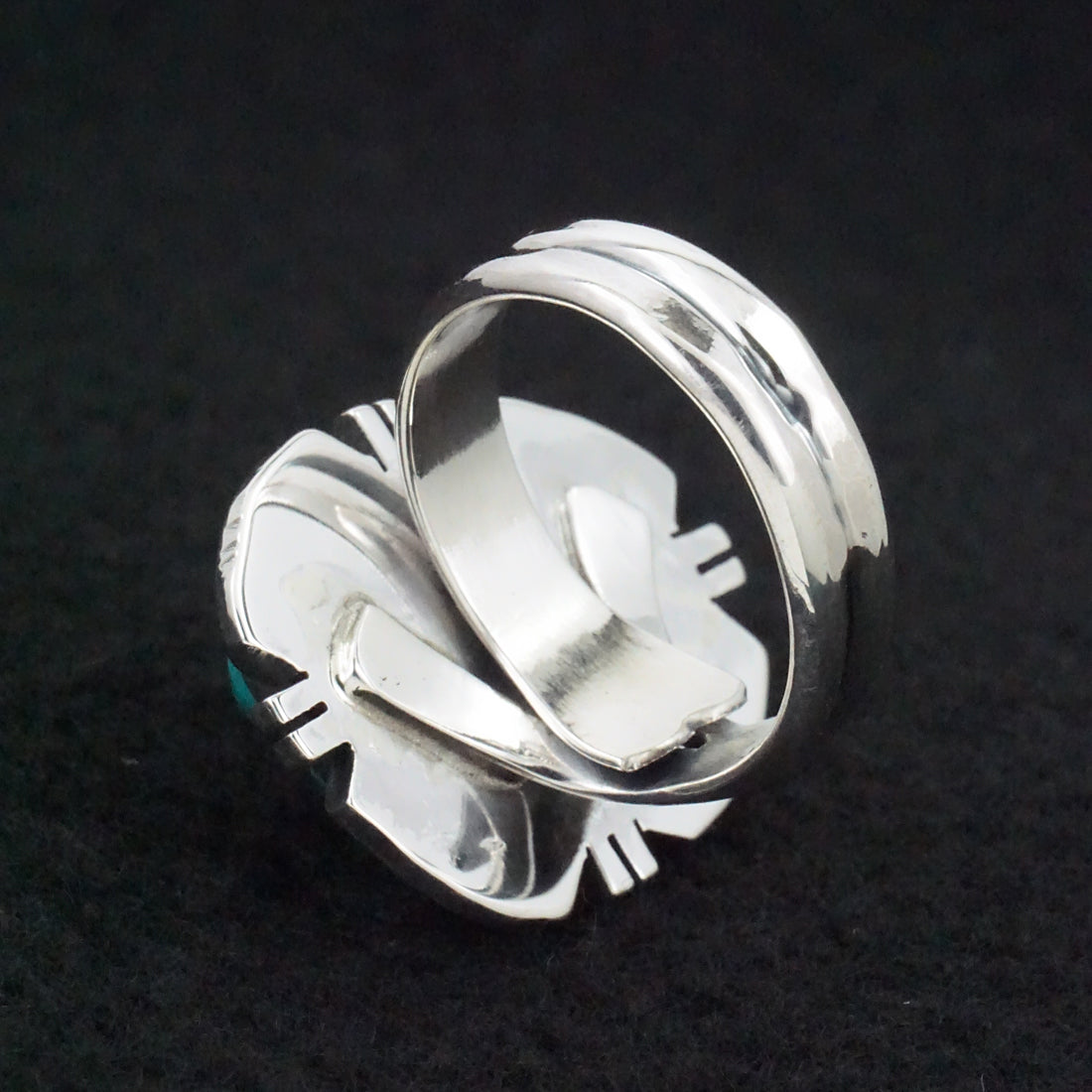 Randy Billy Turquoise & Sterling Silver Ring Size Adjustable