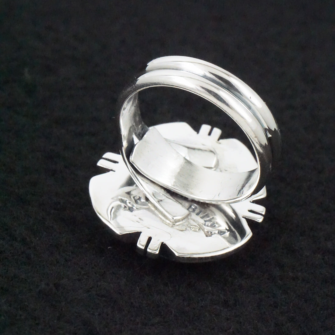 Randy Billy Turquoise & Sterling Silver Ring Size Adjustable