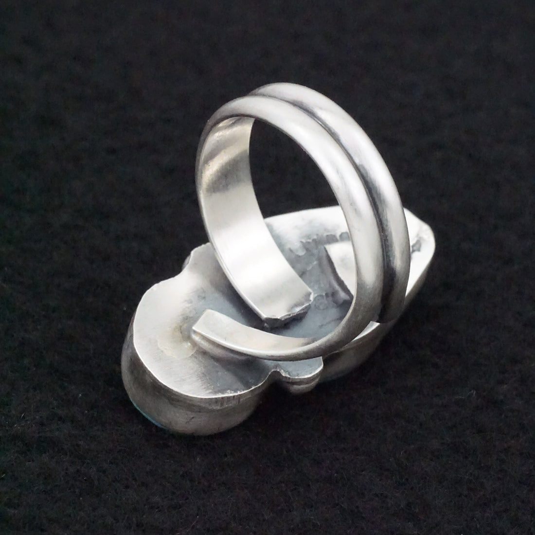 Darrin Livingston Turquoise & Sterling Silver Ring Size Adjustable