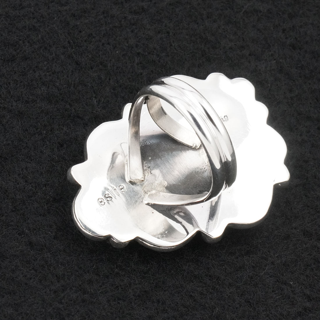 Leslie Nez Turquoise & Sterling Silver Ring Size 9