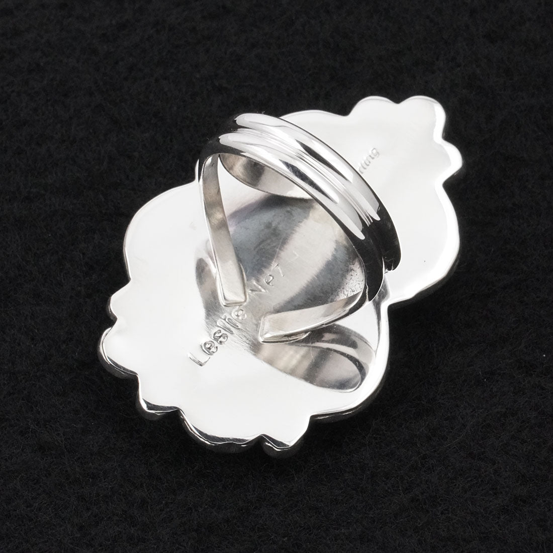 Leslie Nez Turquoise & Sterling Silver Ring Size 9