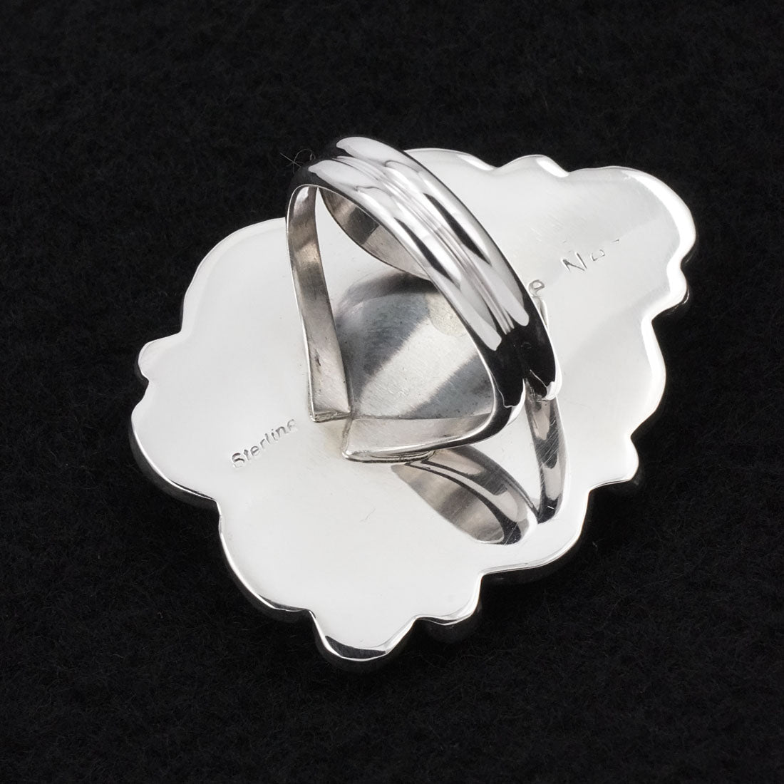 Leslie Nez Turquoise & Sterling Silver Ring Size 9